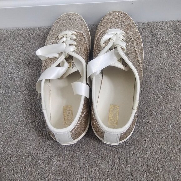 Kate Spade x Keds Glitter Sneakers – Satin Laces – Size 9.5D - Picture 3 of 6